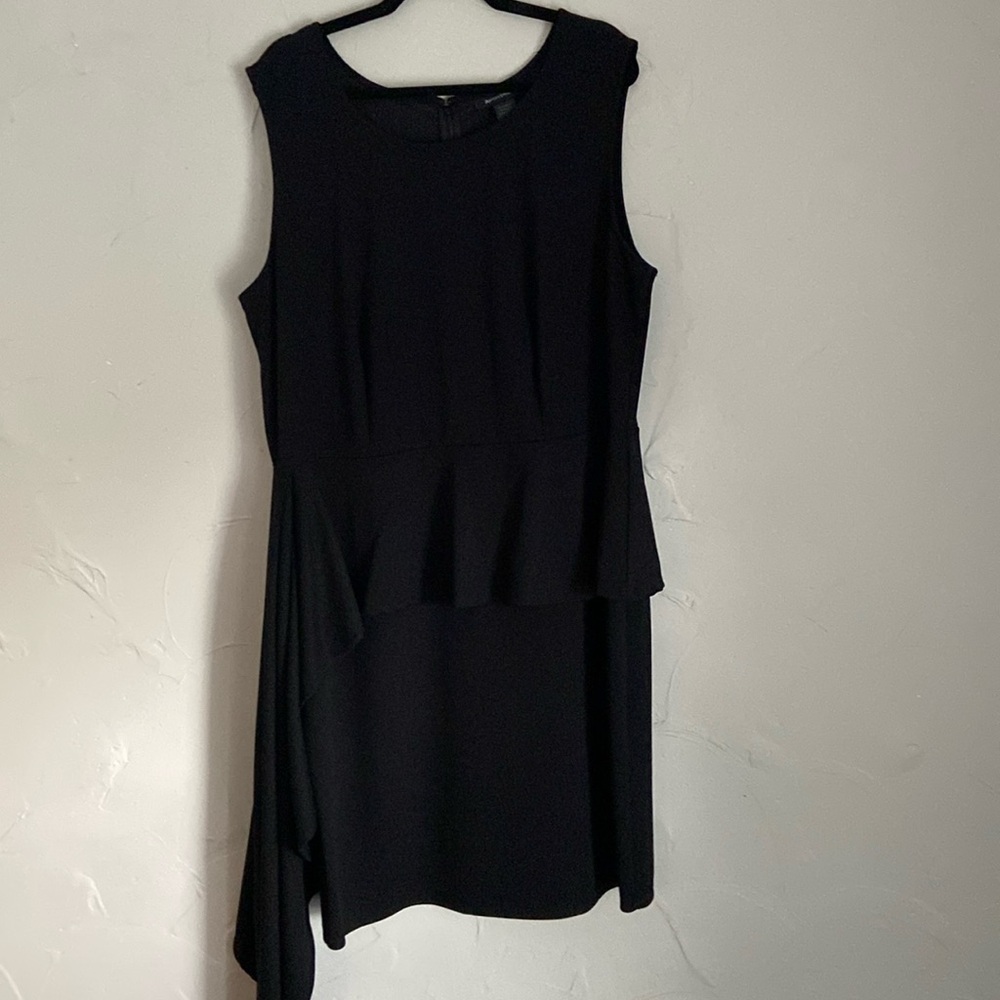 Black asymmetrical dress